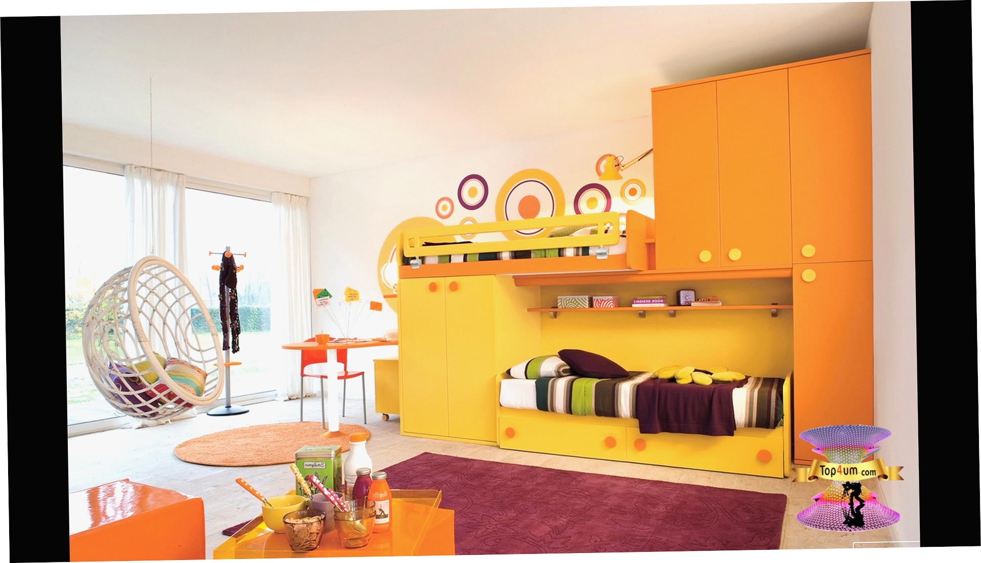 تصميم غرف اطفال دورين ضيقة 2021