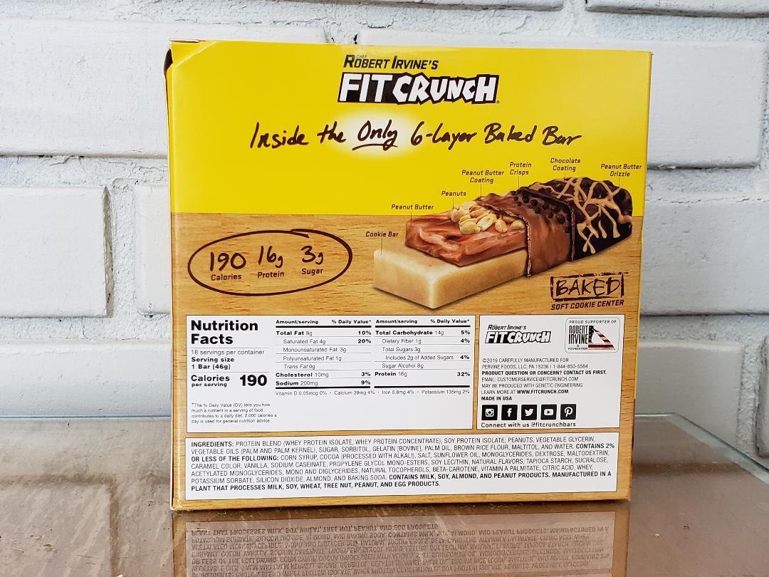 fit crunch protein bars nutrition fit crunch protein bars nutrition