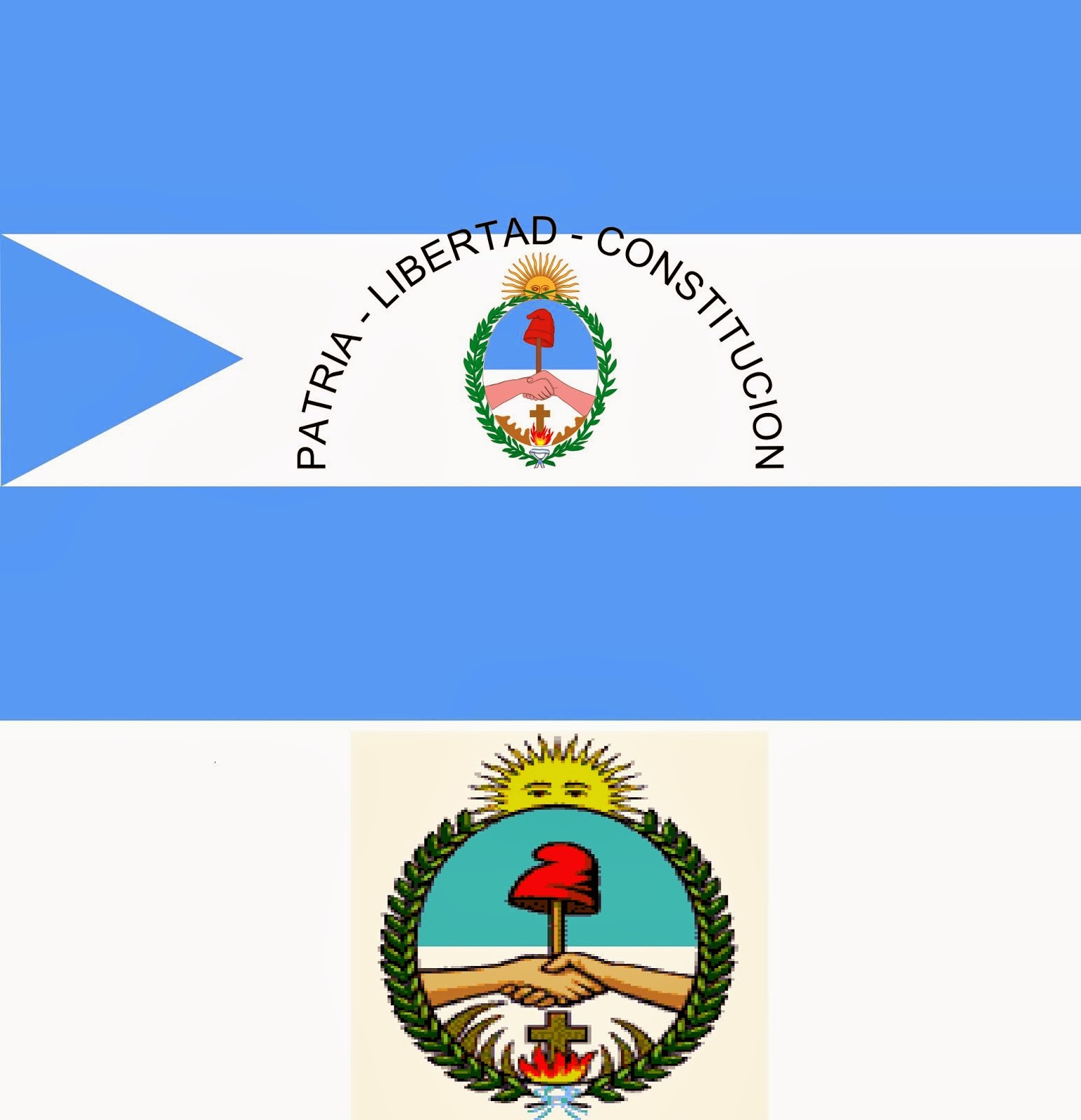 Bandera y Escudo de Corrientes
