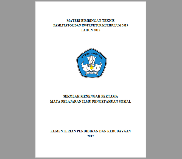 Materi Bimtek Fasilitator Dan Instruktur Kurikulum 2013 Smp Mapel Ips Tahun 2017 Berkas Edukasi
