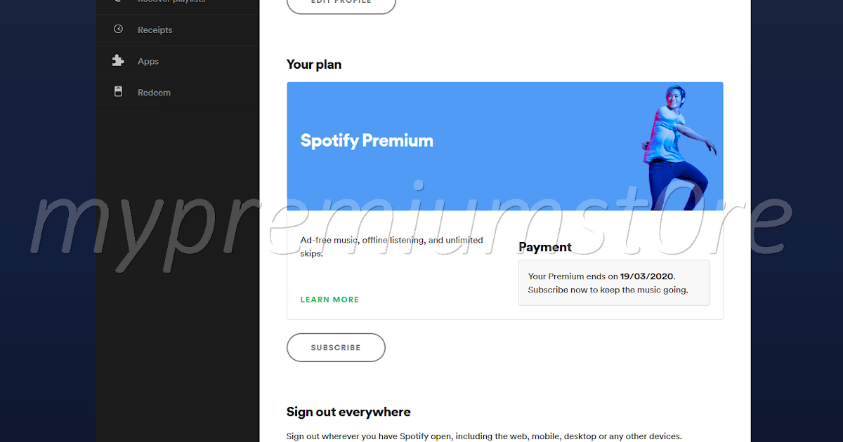 SPOTIFY.COM Premium Account 2 Feb 2020