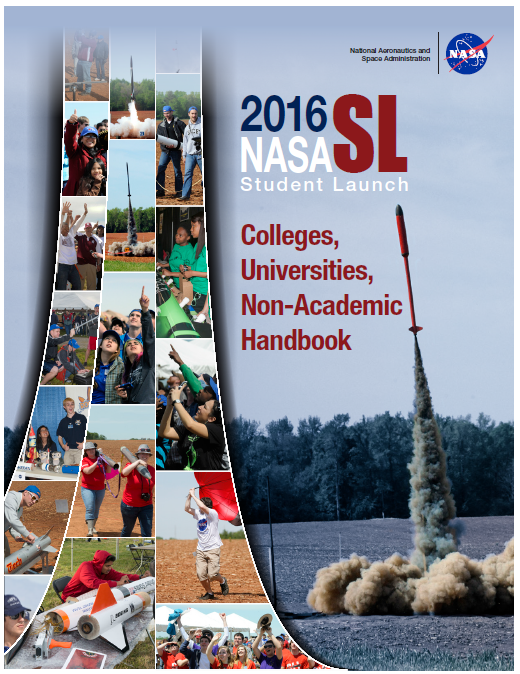 NASA Student Launch 2016 විශ්වවිද්‍යාල හා පාසැල් සිසුන් සඳහා වාර්ෂිකව