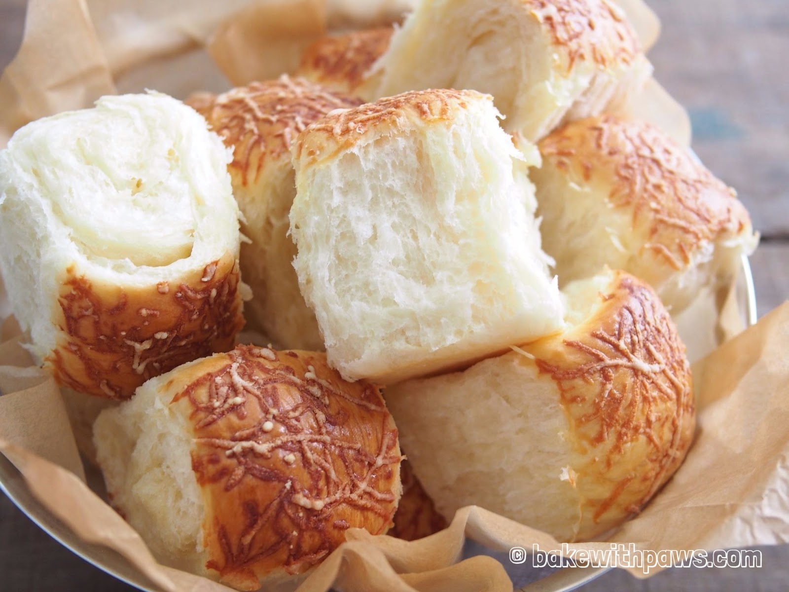 Cheese Bread Rolls BAKE WITH PAWS