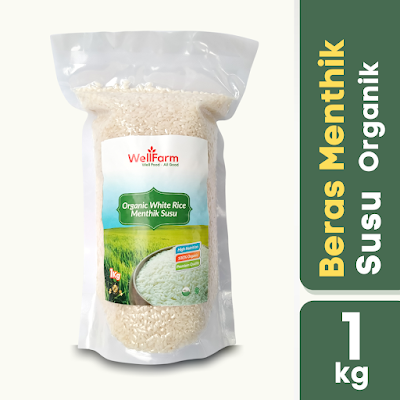 beras mentik susu organik di Palembang