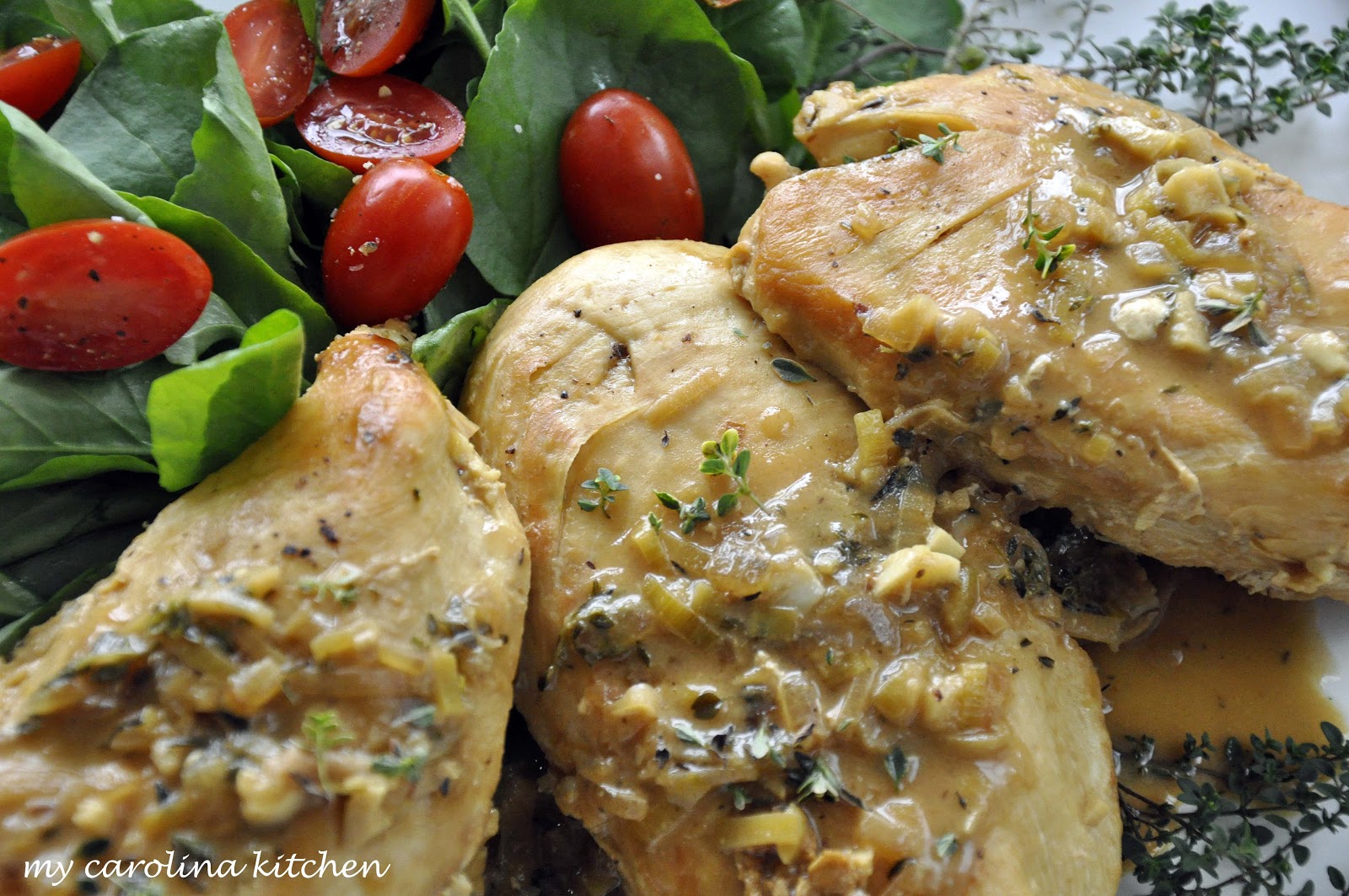 My Carolina Kitchen Chicken Dijon Poulet à la Moutarde