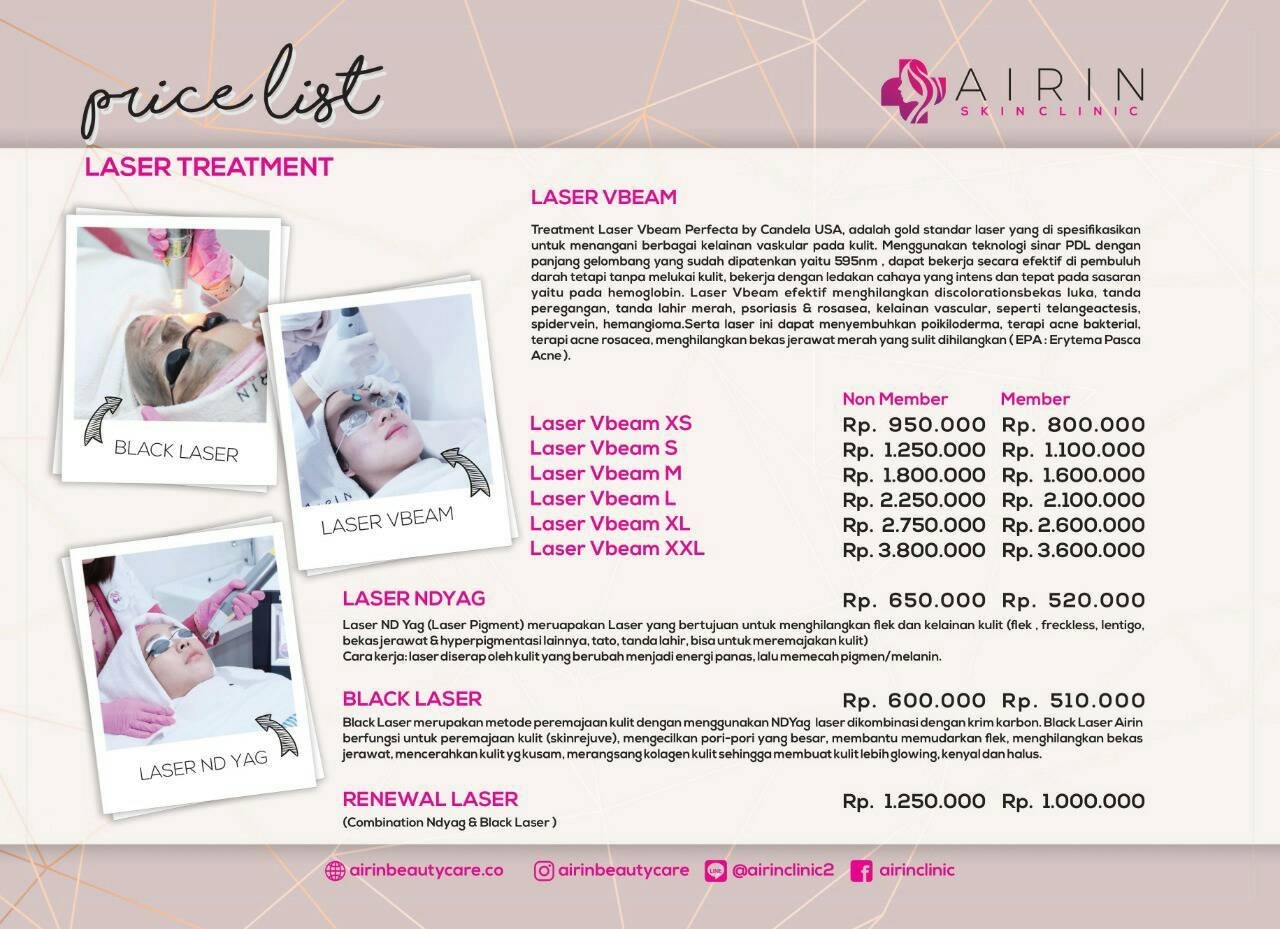 Harga treatment dan katalog di berbagai klinik kecantikan [ Facial