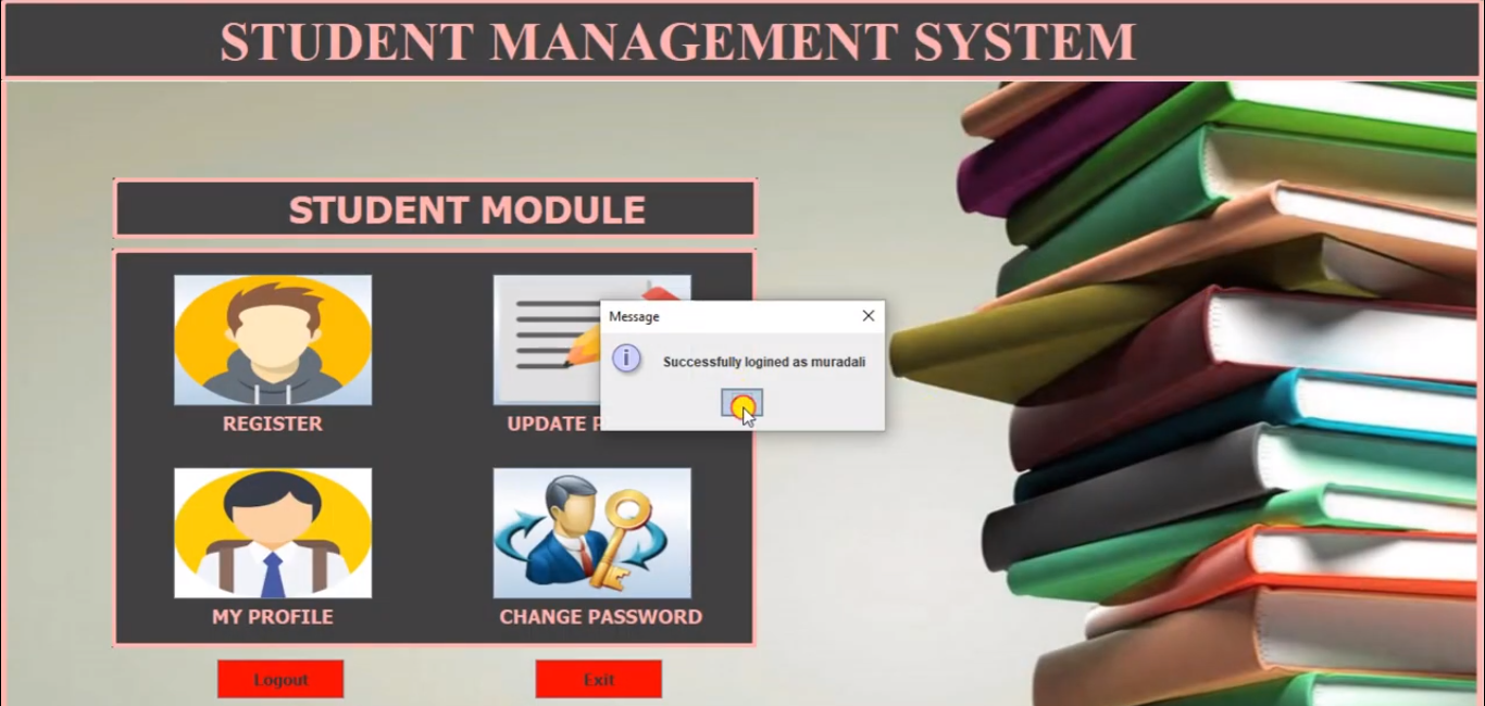 Student Management System Project using Java and MySQL