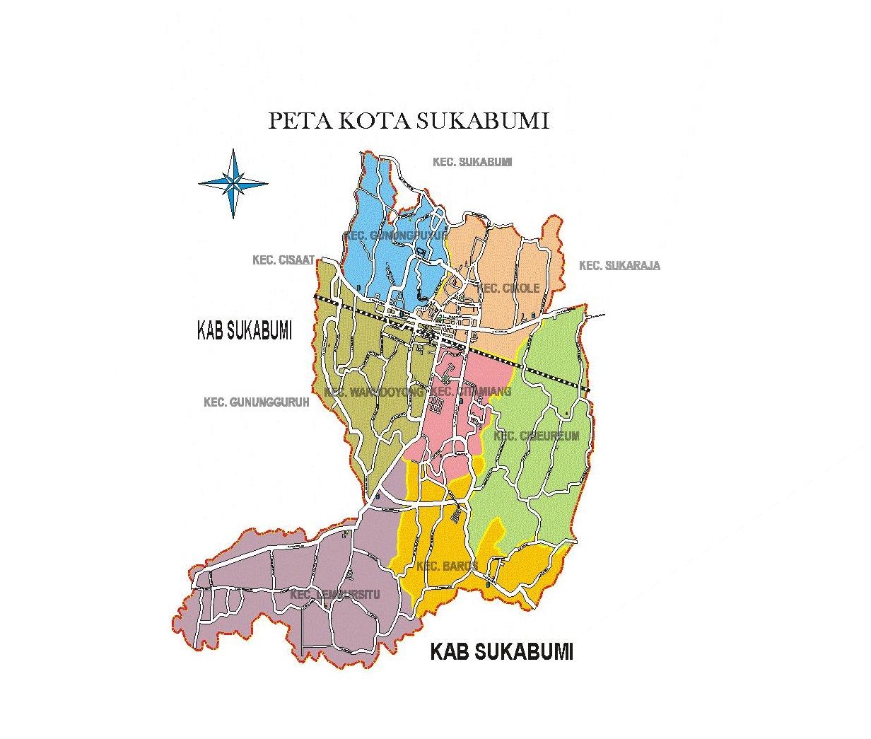 Peta Kota: Peta Kota Sukabumi