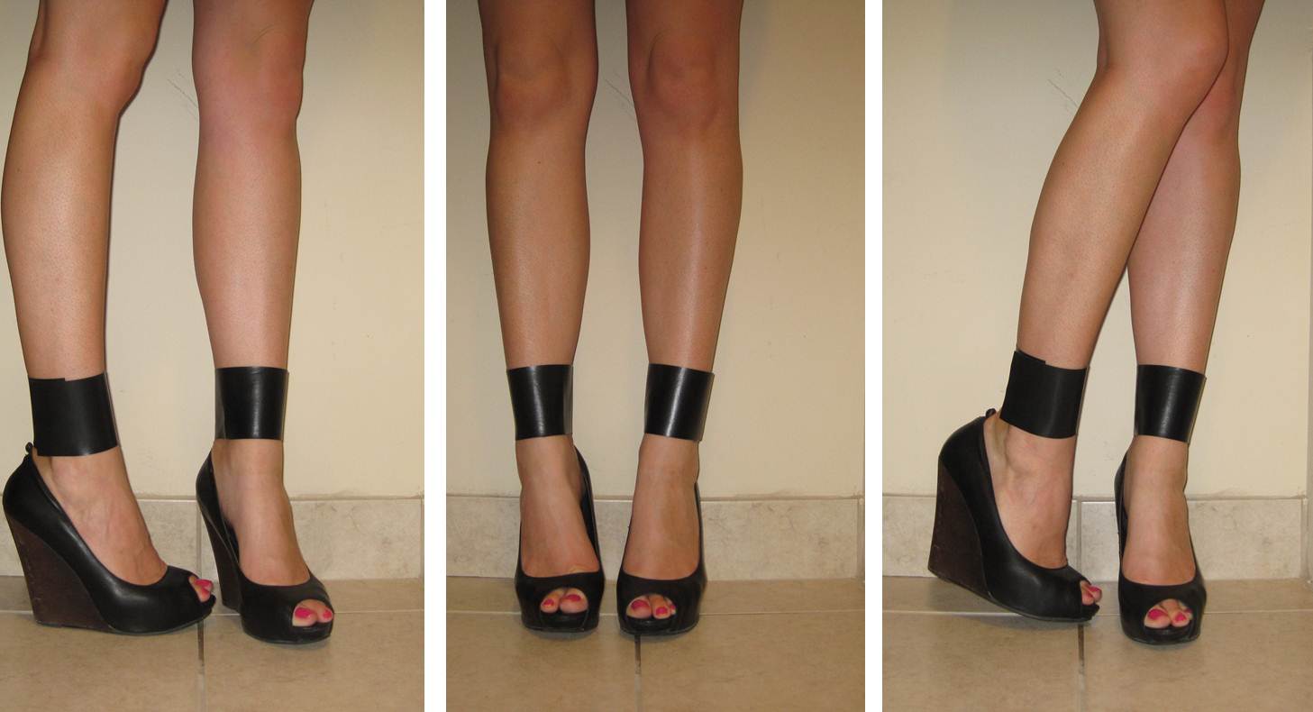 leather ankle straps