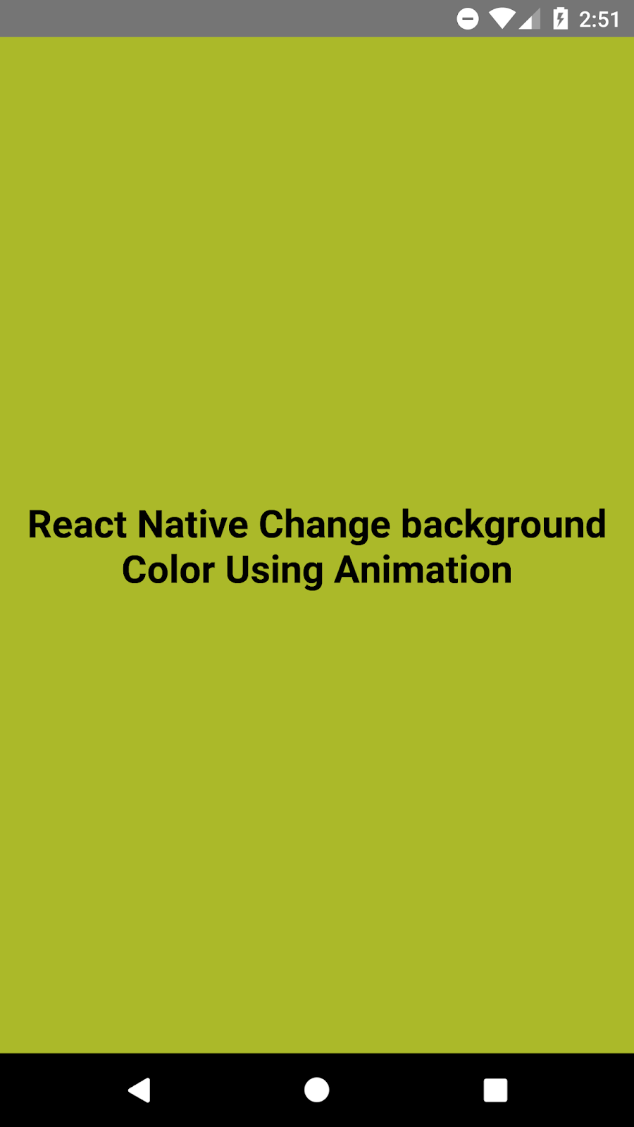 React Native Change Background Color of View Component Dynamically using  Animation | SKPTRICKS