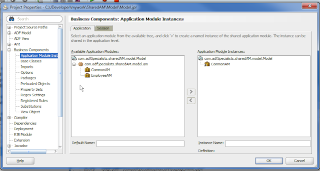 ADF Specialists Blog: ADF: Simple steps create a Shared Application ...