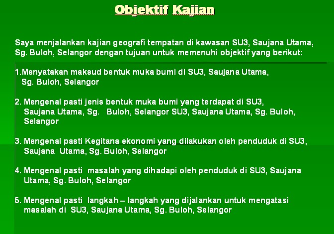 GEOGRAFI - Mengenali Ciptaan dan Kekuasaan Allah ke atas Makhluknya