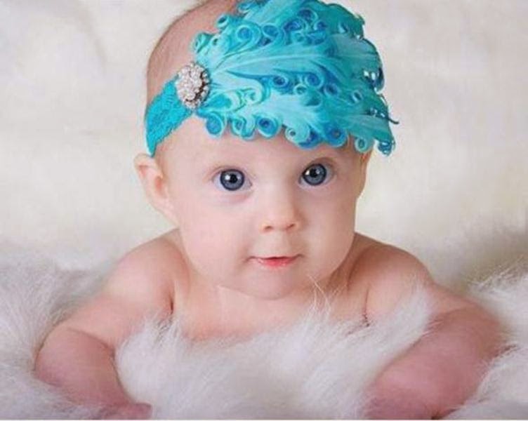 Kumpulan Gambar Bayi Perempuan Cantik Pakai Bandana Foto Lucu Warna