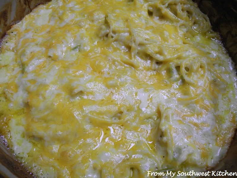From My Southwest Kitchen Green Chile Chicken Spaghetti