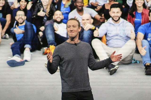 Mark Zuckerberg speaking at a developers conference in San Jose