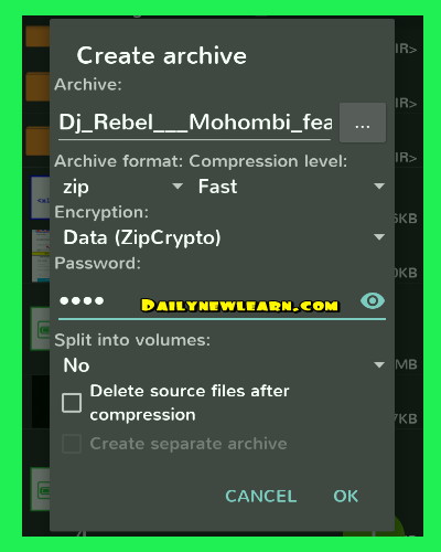How to compress and extract GTA SA apk and other files by using ZArchiver