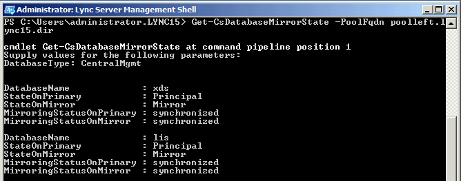 Database Mirroring Step-by-Step (Lync 2013)