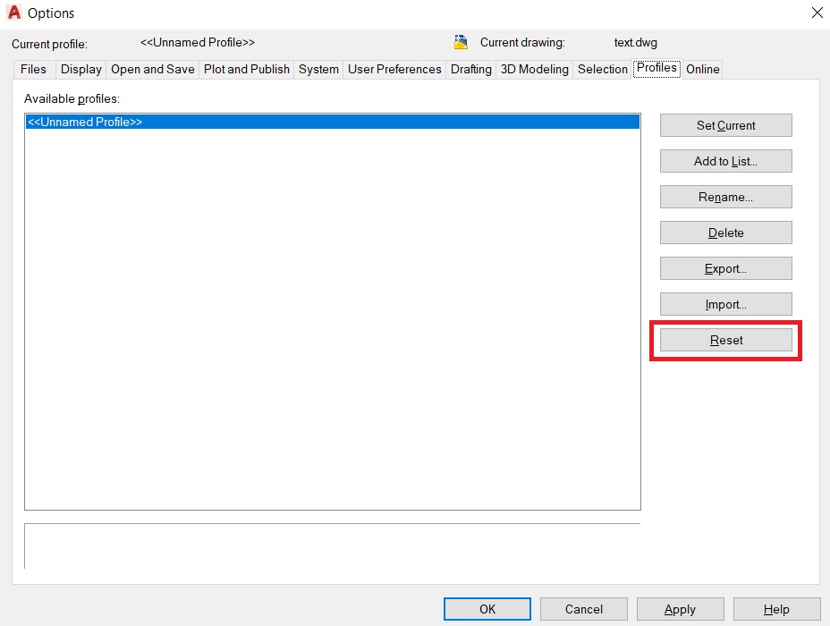 Cách Reset AutoCAD đưa về mặc định như mới cài đặt Diễn Đàn Cầu Đường