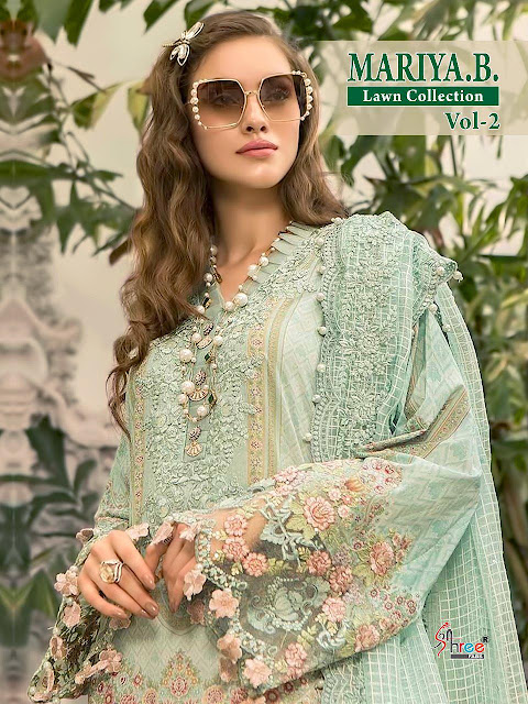 Shree Fab mariya B lawn Collection vol 2 pakistani Suits wholesale