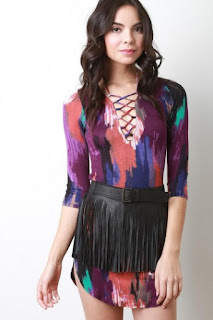 Leather Fringe Belt