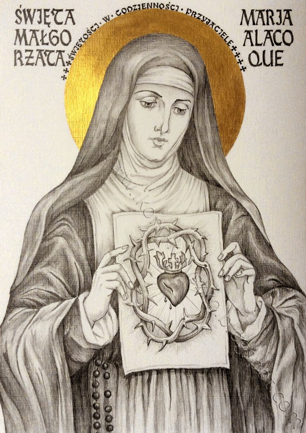 Ikony i sztuka sakralna: Święta Małgorzata Maria Alacoque
