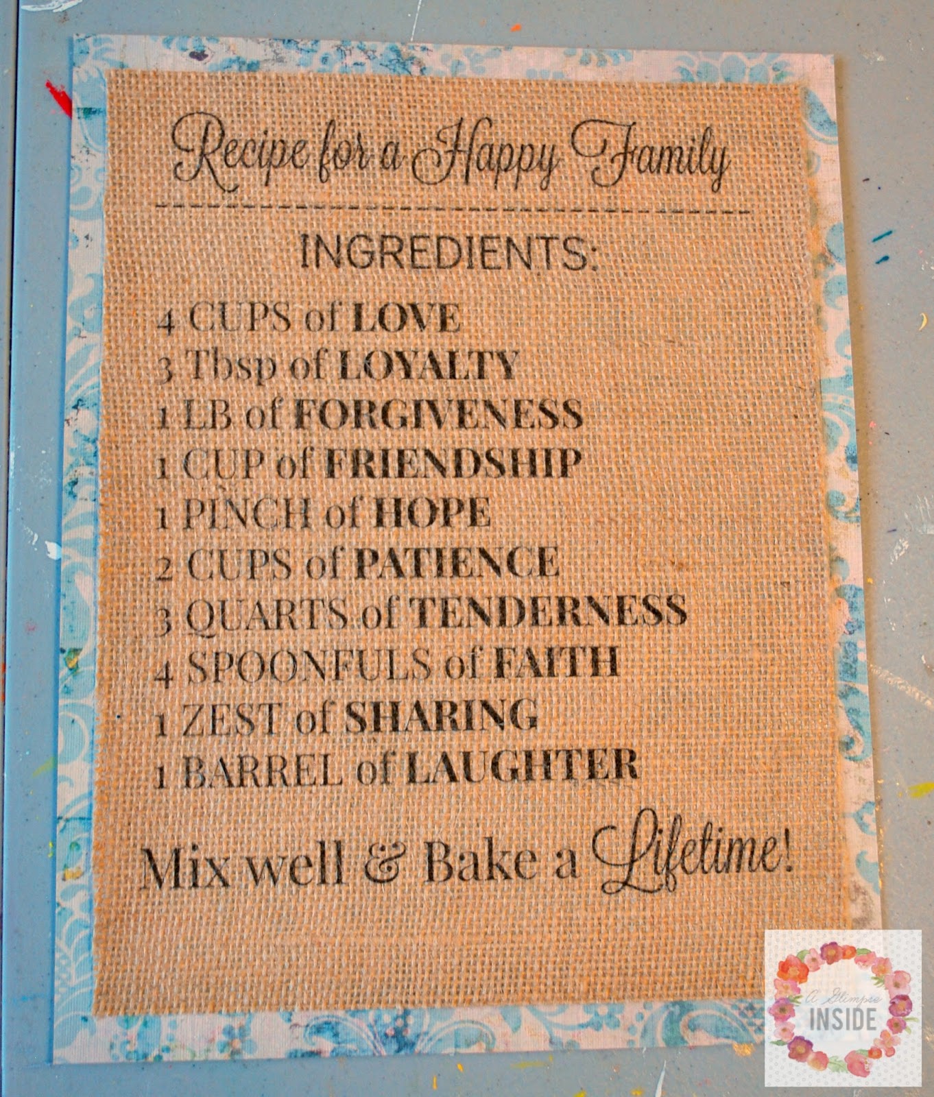 A Recipe For A Happy Family