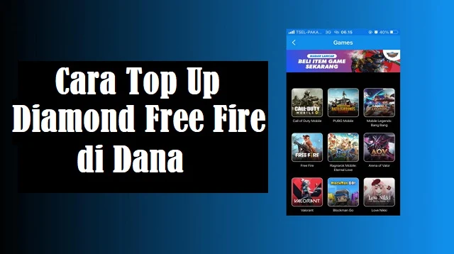 Cara Top Up Diamond Free Fire di Dana