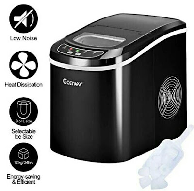 Costway Ice Cube Making Machine - Mini Tabletop Appliance
