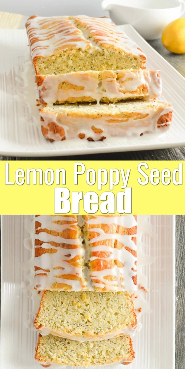 Lemon Poppy Seed Bread recipe is a favorite quick bread recipe for breakfast or dessert with a delicious light lemon crumb from Serena Bakes Simply From Scratch.
