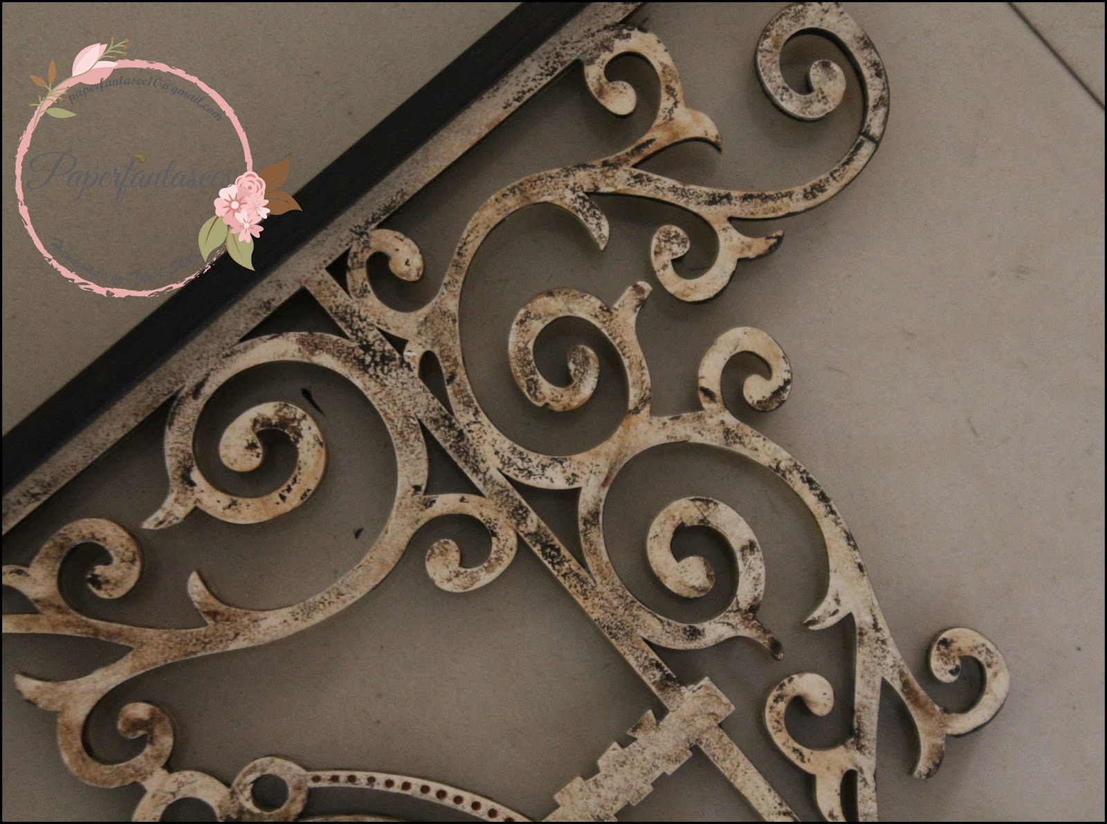 Paper Fantasees The Craft Blog Decoupage Name Plate