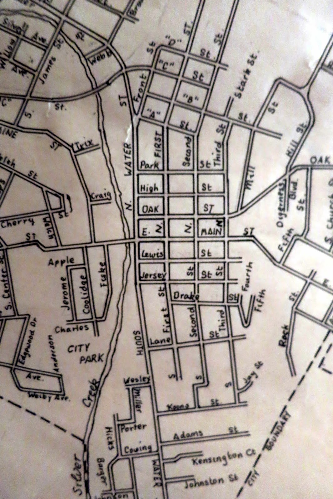 The ZehnKatzen Times: The 1994 Map Of Silverton, Oregon