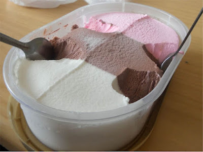 Contoh Hasil Hard Ice Cream Dalam Wadah