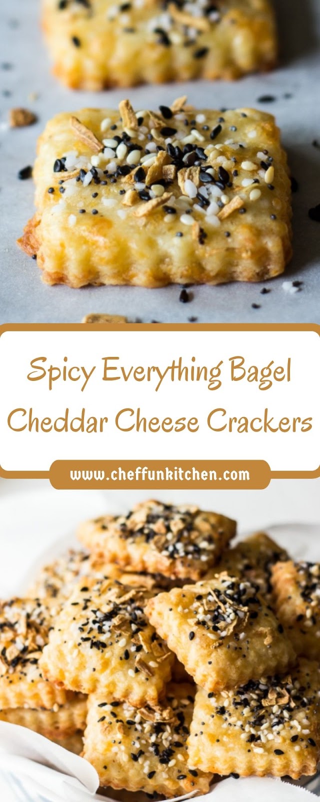 Spicy Everything Bagel Cheddar Cheese Crackers Spicy Everything Bagel Cheddar Cheese Crackers