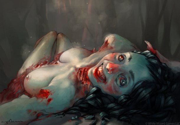 Zumbis e mulheres sensuais nas ilustrações de Sabbas Apterus Sabbas Apterus artstation ilustrações fantasia terror zumbis mortos vivos mulheres nuas seminuas sensuais loucas