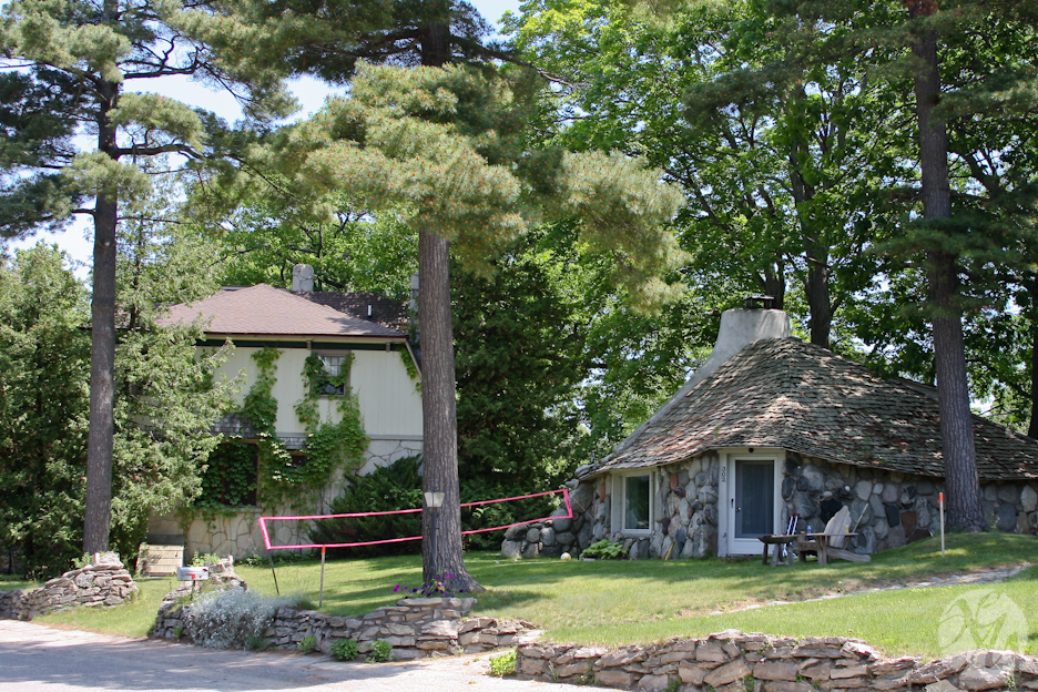 SightSalad Petoskey stones and mushroom houses in Charlevoix