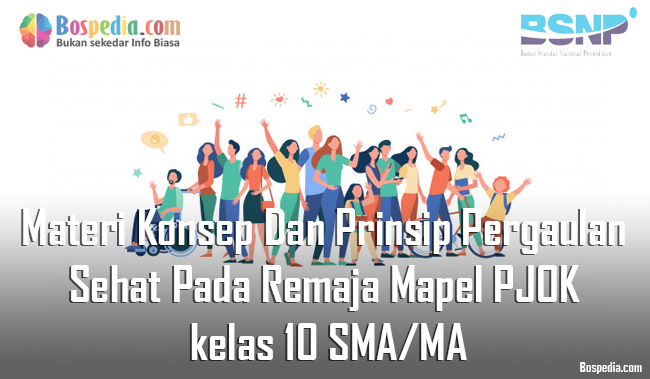 Materi Konsep Dan Prinsip Pergaulan Sehat Pada Remaja Mapel Pjok Kelas 10 Sma Ma Bospedia