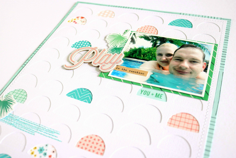 Play in the Sunshine | Scrapbooking Layout | @evelynlafleur
