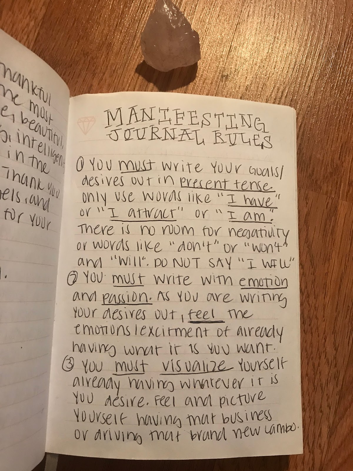 How To Manifest Writing Down Examples