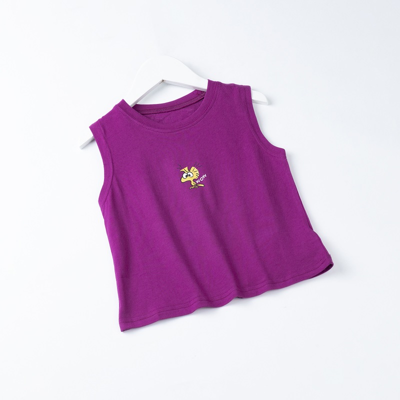 Áo Thun Bé Gái Cotton Sát Nách In Hoạt Hình - GUANGZHOU 158357 2 3 694