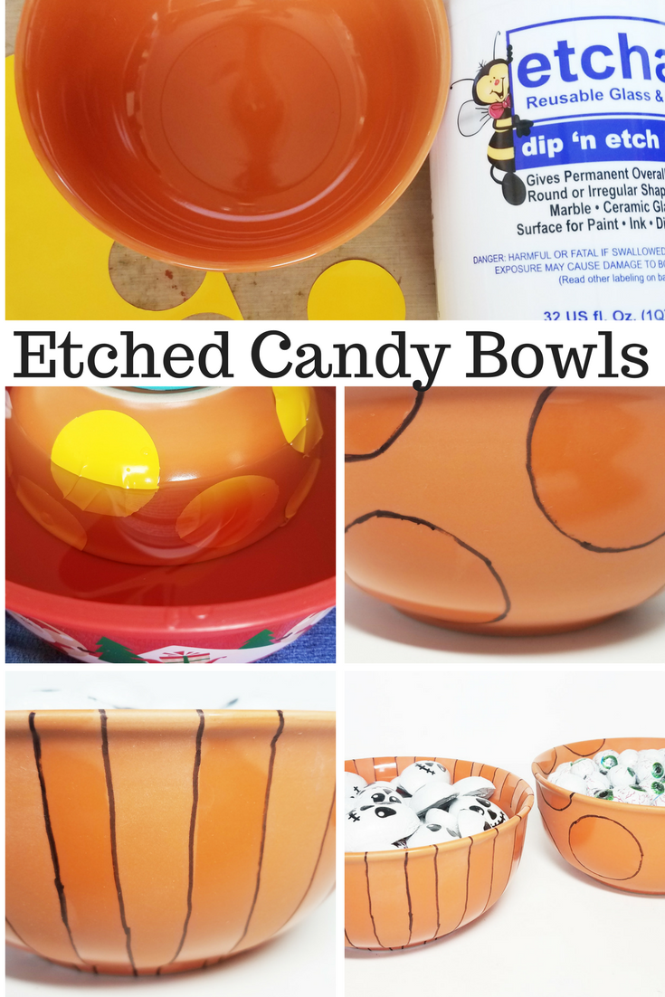 Erin Reed Makes DIY Dollar Tree Fast and Easy Etched Candy Bowls