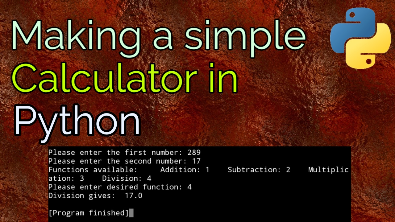 Making a simple calculator in Python! - BoiCoder