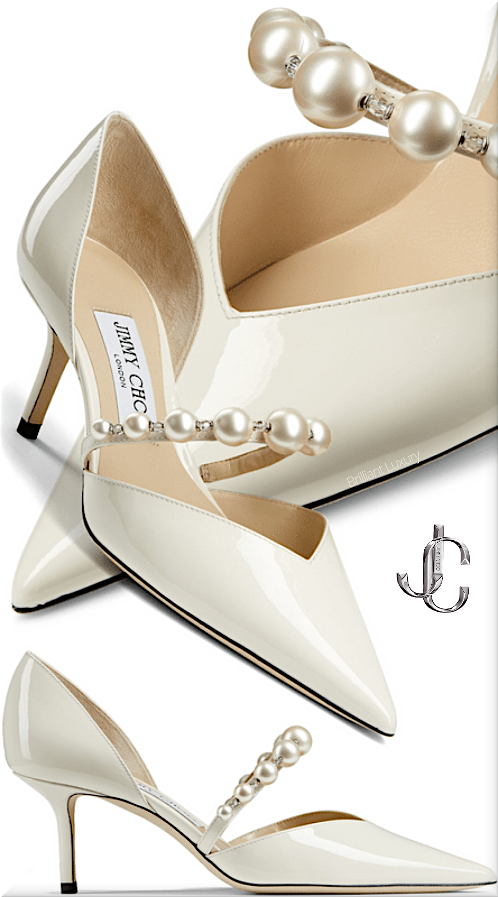 ♦Jimmy Choo Aurelie latte patent leather pointed toe pumps with pearl embellishment #jimmychoo #shoes #brilliantluxury ♦Jimmy Choo Aurelie latte patent leather pointed toe pumps with pearl embellishment #jimmychoo #shoes #brilliantluxury