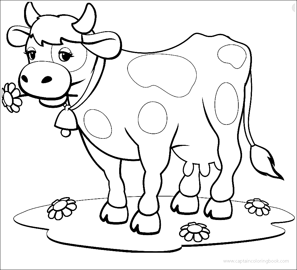 Cow Coloring Pages Free Printable - Printable World Holiday