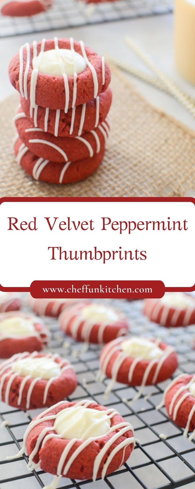 Red Velvet Peppermint Thumbprints Red Velvet Peppermint Thumbprints