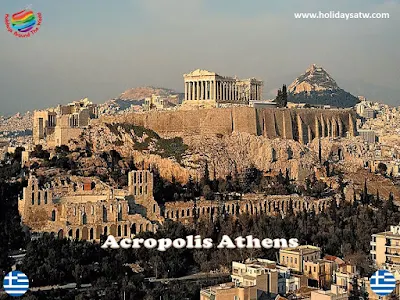 The most famous tourist attractions in Athens, Greece