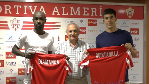 Oficial: El Almería firma a Diamanka y Álex Quintanilla