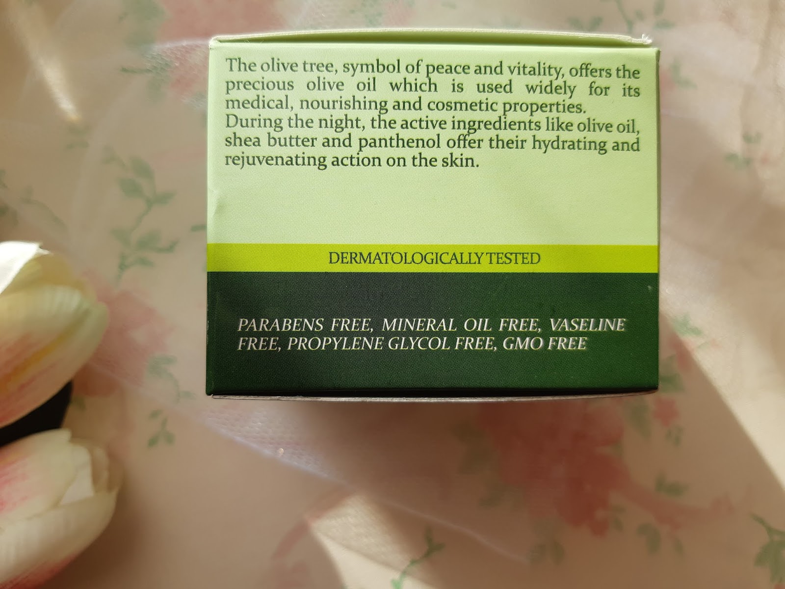 Lepojkica i mama Elia Cosmetics Olive Oil&Shea butter night cream