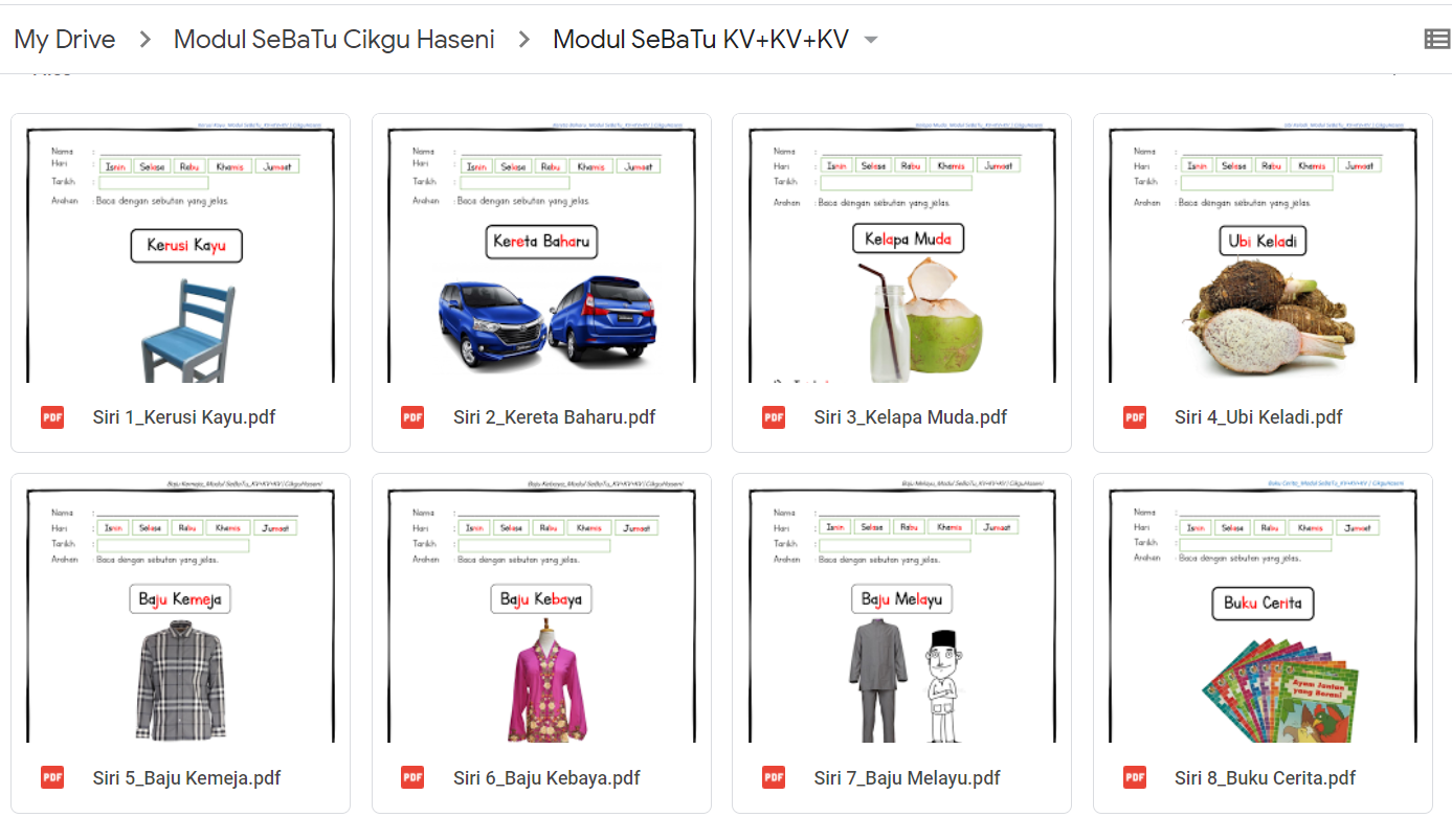 Cikgu Hijau [DOWNLOAD] Set Modul Bacaan Bergred/ Berperingkat Modul SeBaTu Kemahiran Membaca