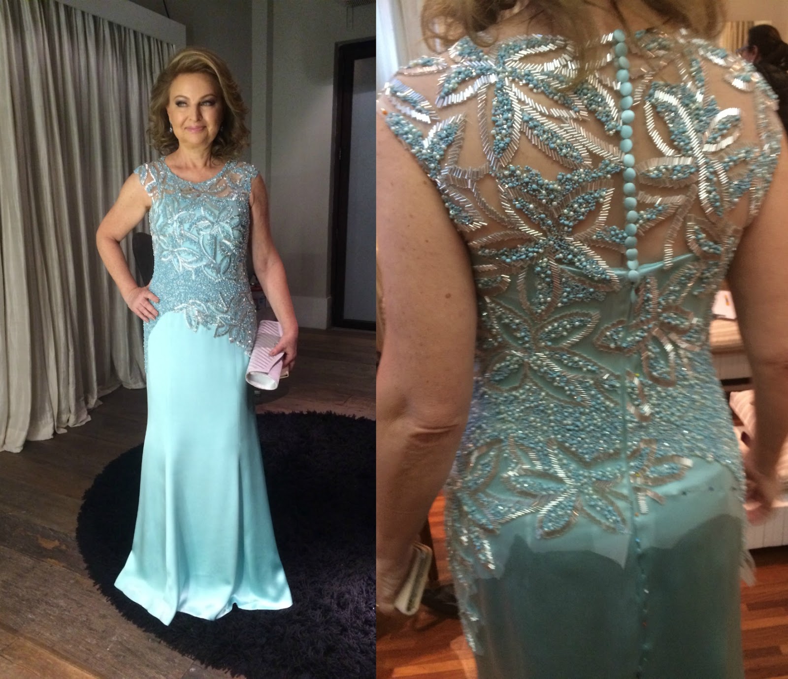 vestido de noiva com bordado prata
