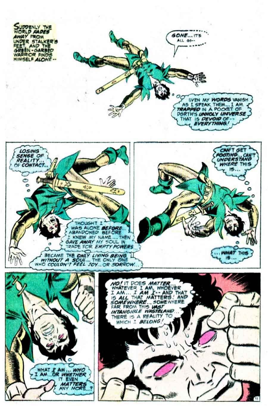 Stalker v1 #4 dc bronze age comic book page art by Steve Ditko, Wally Wood Stalker v1 #4 dc bronze age comic book page art by Steve Ditko, Wally Wood